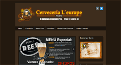 Desktop Screenshot of cervecerialeurope.com